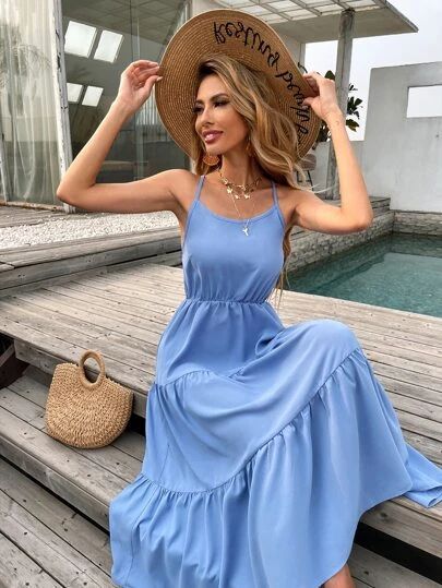 Women's Dresses | Trendy Fashion Dresses | SHEIN USA Yellow Boho Dress, Green Boho Dress, Blue Boho Dress, Bishop Sleeve Dress, Belted Wrap Dress, White Boho Dress, Ruffle Trim Dress, Boho Floral Dress, Polka Dress