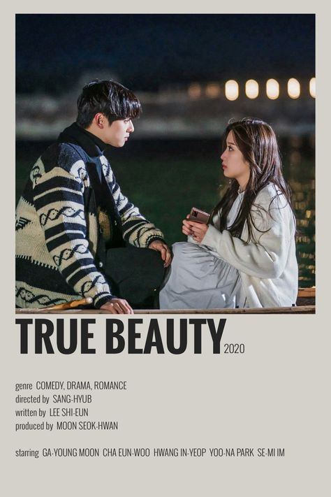 Poster Kdrama, True Beauty Kdrama, Kdrama Series, Poster Polaroid, Polaroid Poster, K Drama, Minimalist Poster, True Beauty, Kdrama