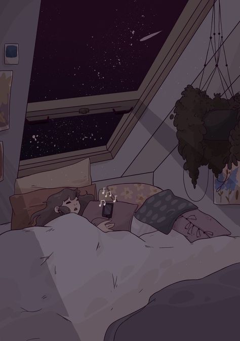 Cozy Anime Aesthetic Wallpaper, Cozy Lofi Aesthetic, Night Aesthetic Drawing, Cozy Anime Aesthetic, Lofi Girl Aesthetic, Lofi Pfp, Aesthetic Lofi Wallpaper, Sleep Wallpaper Aesthetic, Cozy Anime