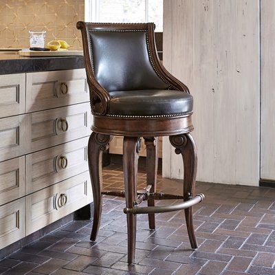 Western Barstools, Western Bar Stools, Western Bar, Chairs Logo, Brown Bar Stools, Western Kitchen, Western Furniture, Carved Legs, Swivel Counter Stools