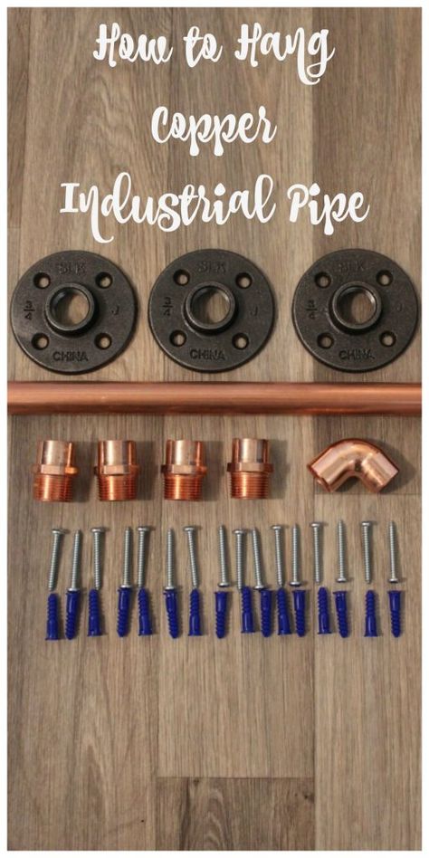 Copper Pipe Closet, Copper Pipe Ideas, Copper Pipe Projects, Industrial Pipe Closet, Copper Pipe Shelves, Pipe Closet, Industrial Closet, Ikea Kallax Regal, Copper Diy