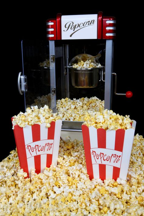 Home Popcorn Machine, Home Popcorn, Retro Popcorn, Concession Stands, Movie Popcorn, Home Movie, At Home Movie Theater, Popcorn Machine, Popcorn Bar