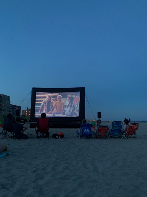 summer, movies, projector screen, beach Projector Movie, Summer Movies, Outdoor Movie Night, Party Backyard, Outdoor Movie Screen, Thirteenth Birthday, Rear Projection, Outdoor Projector