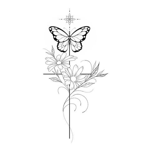 Simple Unique Tattoos, Cute Halloween Tattoos, Crazy Tattoos, Cross Tattoos For Women, Butterfly Tattoos For Women, Feather Tattoo Design, Anklet Tattoos, Mommy Tattoos, Tattoos For Women Flowers