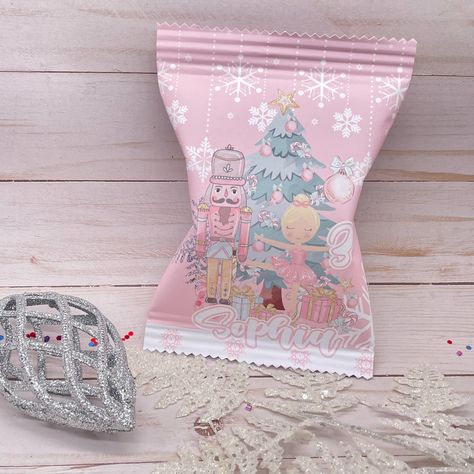 Christmas Sweet Bags, Nutcracker Party Favors, Nutcracker Ballet Birthday Party, Nutcracker Birthday Party, Nutcracker Birthday, Nutcracker Party, Ballet Birthday Party, Pink Party Favors, Nutcracker Sweet