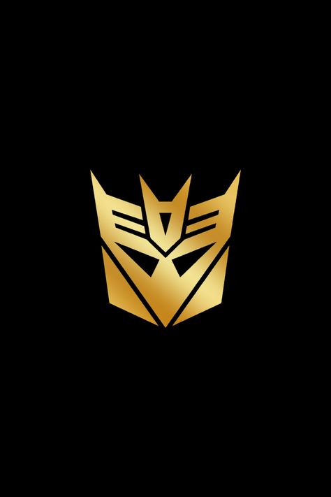 Decepticons Golden Logo Wallpaper Design on Mugs, Stickers, Tees, Face Masks, Smartphone Cases and more!! #transformers #iphonecase #decepticons #facemask #80s Transformers Logo, Logo Transformers, Transformers Logo Symbols, Decepticon Symbol, Transformers Decepticons Logo, Decepticon Logo, Anuel Aa Wallpaper, Lego Transformers, Golden Logo