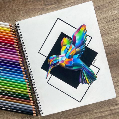 Abstract Art With Pencil Colours, Easy Colour Pencil Art, Color Pencil Doodles, Pencil Shading Drawings, Colored Pens Drawing, Coloured Drawings, Art Competition Ideas, Colour Drawing, Quick Sketches