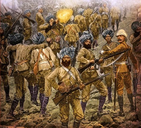 British Indian troops during Anglo-Boer War Colonial India, British Army Uniform, British Uniforms, Historical Warriors, Colonial History, Military Artwork, British Empire, British Soldier, Indian Army