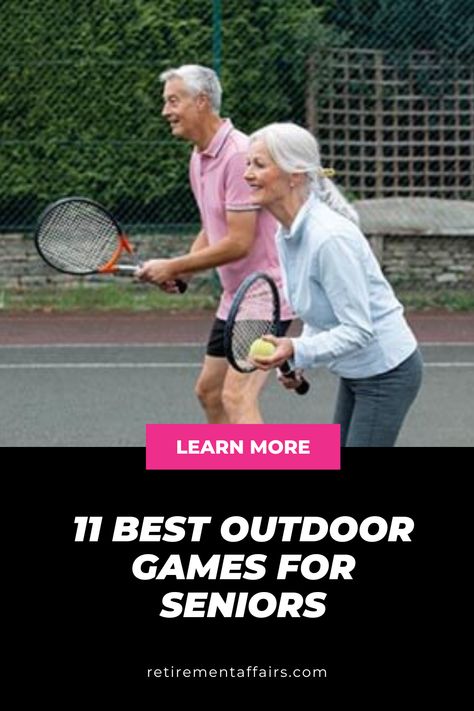 Outdoor Games for Seniors Senior Fitness Games, Games For Seniors, Fitness Games, Senior Living Activities, Door Games, Fun Outdoor Games, Senior Activities, Brain Exercise, Be Active