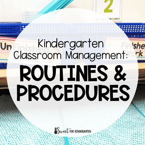 Classroom Routines and Procedures | Sweet for Kindergarten Routines And Procedures Checklist, Preschool Procedures, Kindergarten Procedures, Procedures Checklist, Classical Classroom, Kindergarten Routines, Centers In Kindergarten, Classroom Learning Centers, Kindergarten Behavior