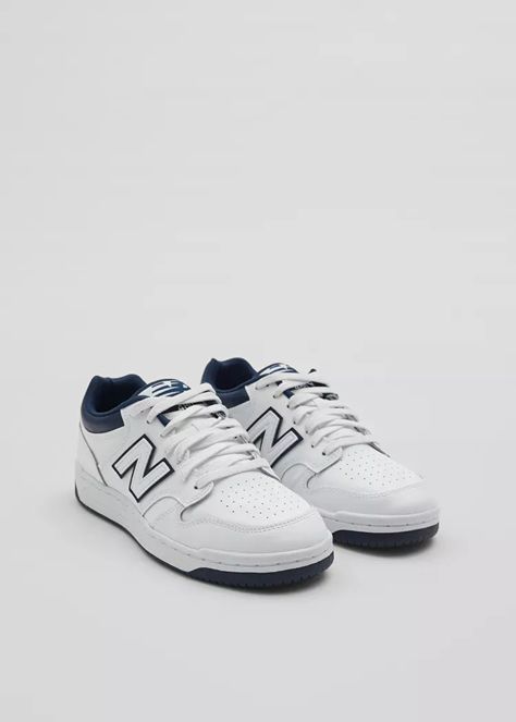 New Balance 480 Sneakers New Balance Shoes Men, Shoes List, Sneakers 2024, New Balance 480, Nb Shoes, Fancy Footwear, White Shoes Men, White Sneakers Men, Pretty Shoes Sneakers