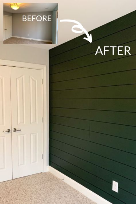 Fake Wood Accent Wall, Forest Green Shiplap Wall, Emerald Green Shiplap Wall, Faux Plank Wall, Hunter Green Shiplap Wall, Herringbone Plank Wall, Vertical Wood Shiplap Wall, Green Wood Accent Wall, Tounge And Groove Accent Wall