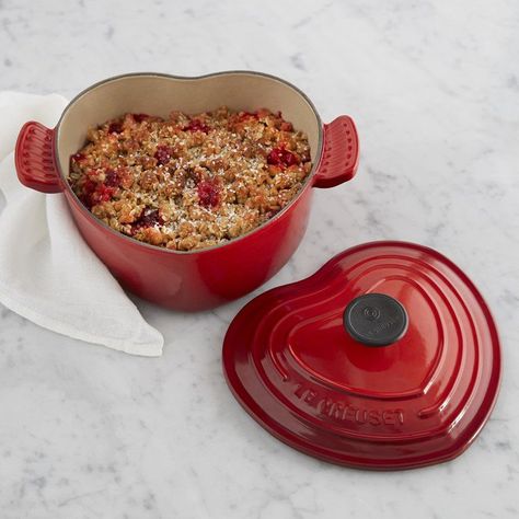 Pin for Later: 35 Heart-Shaped Kitchen Tools Every Foodie Needs For Valentine's Day Le Creuset Cast-Iron Heart-Shaped Dutch Oven, 2 Qt. Le Creuset Cast-Iron Heart-Shaped Dutch Oven, 2 Qt. ($200, originally $290) Le Creuset Heart, Le Creuset Red, Oven Design, Le Creuset Cast Iron, Le Creuset Cookware, Iron Heart, Keep Food Warm, Oven Cooking, Enameled Cast Iron