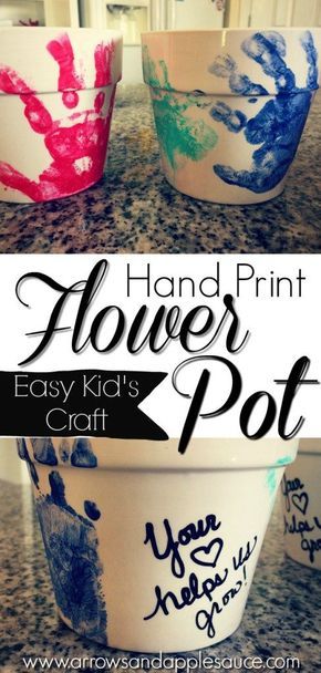 These fun hand print flower pots are easy to make with your kids, and make the perfect Mother's Day gifts. They are sure to become beloved keepsakes. #mothersday #handprint #kidscrafts #keepsakes #flowerpot #homemadegift #handprintcrafts #DIY #madewithlove #momlife #crafttime Hand Print Flowers, Diy Mother's Day Crafts, Keepsake Crafts, Baby Activities, Hand Prints, Footprint Art, Mothers Day Crafts For Kids, Handprint Crafts, Grandma Birthday