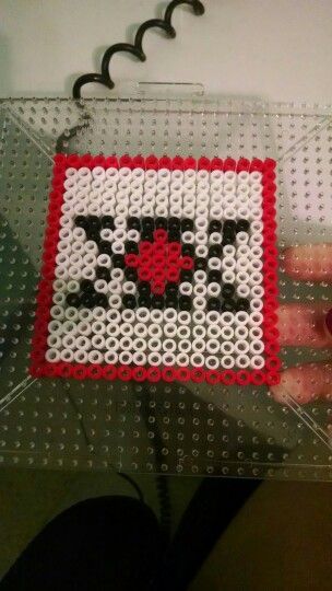 Hunter x hunter, hunter license, perler bead coaster Perler Bead Coaster, Hunter License, Gon Hunter X Hunter, Hisoka Hunter X Hunter, Pixel Beads, Pearl Beads Pattern, Easy Perler Beads Ideas, Art Perle, Perler Art