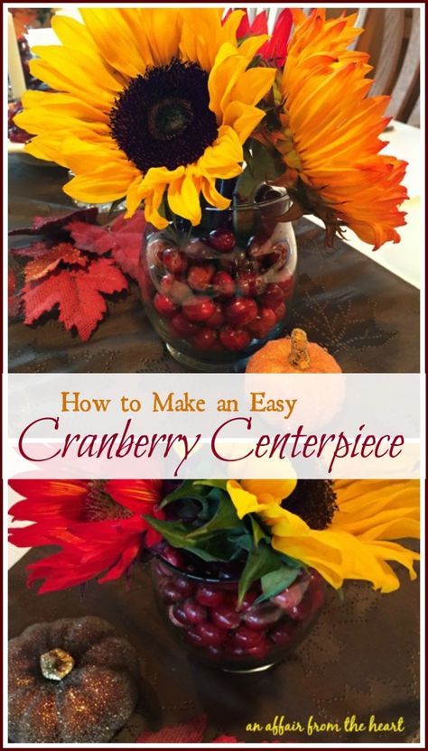 Cranberry Centerpiece - Fresh cut blooms and real cranberries make this super easy, super pretty centerpiece. An Affair from the Heart Diy Unity Candle Wedding, Cranberry Centerpiece, Beach Theme Centerpieces, Miniature Candles, Fall Wedding Centerpieces, Wedding Floral Centerpieces, Thanksgiving Centerpieces, Fall Centerpiece, Fruit In Season