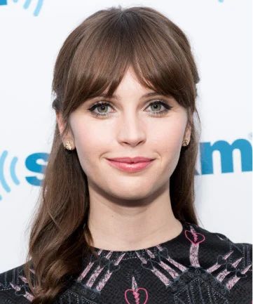 Types Of Curtain Bangs, Felicity Jones Hair, Bardot Bangs, Bangs And Glasses, Rashida Jones, 2023 Hair, Rebecca Ferguson, Latest Hair Trends, Felicity Jones