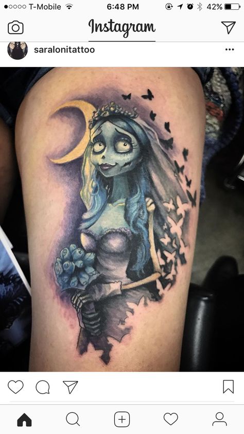 Corpse Bride Butterfly Tattoo, Corpse Bride Butterfly, Corpse Bride Tattoo, Pixie Tattoo, Bride Tattoo, Tim Burton Tattoo, Jack Tattoo, Tim Burton Corpse Bride, Nightmare Before Christmas Tattoo