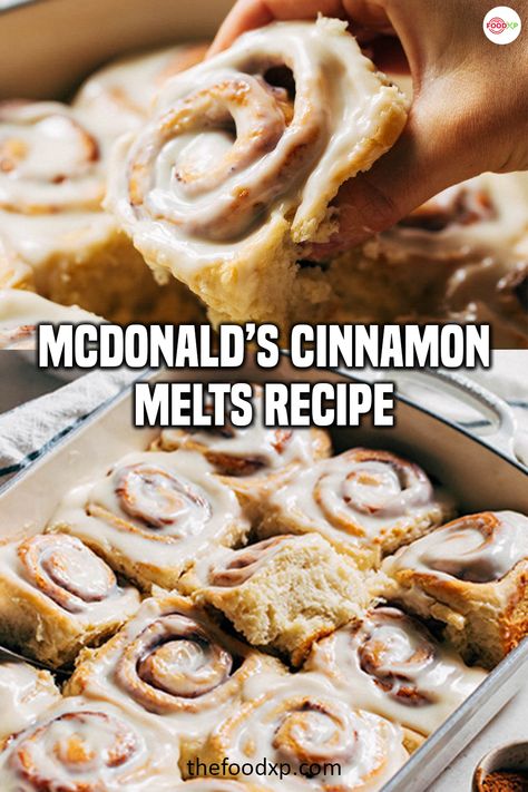 Cinnaholic Copycat, Mcdonalds Biscuits Recipe, Copycat Recipes Mcdonalds, Mcdonald’s Recipes, Cinnamon Melts, Mcdonalds Copycat Recipes, Mcdonald's Breakfast, Cinnamon Dough, Copycat Food