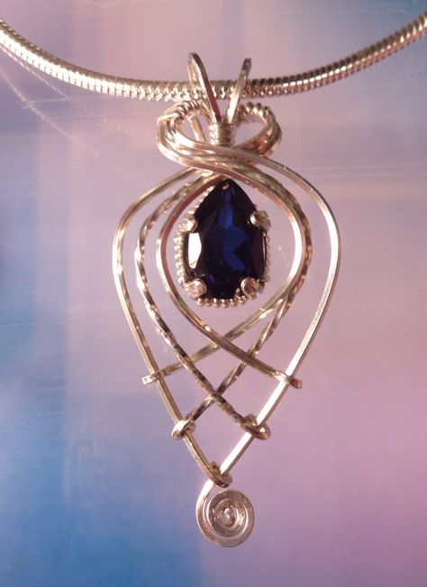 FREE SHIPPING Delicate Pear Shaped Blue Sapphire Pendant Wire Wrapped Jewelry Handmade in SIlver by EarthArtsNW on Etsy https://www.etsy.com/listing/202086778/free-shipping-delicate-pear-shaped-blue Blue Sapphire Pendant, Crystal Healer, Sapphire Pendant, Argentium Silver, Wrapped Jewelry, Crafted Jewelry, Gold Wire, Precious Gemstones, Wire Wrap