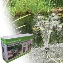 Solar Pump SolarShower 600 Solar Water Feature, Diy Solar Fountain, Solar Pond, Solar Pump, Water Fountain Pumps, Pond Filters, Pond Pumps, Solar Fountain, Pond Fountains