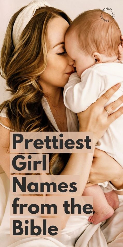 Looking for the prettiest Biblical girl names? *These* are the cutest, most wearable Christian baby girl names from the Bible! Middle Names For Isla, Female Biblical Names, Girl Names In The Bible, Biblical Names Girl, Bible Names Baby Girl, Girl Bible Names, Biblical Girl Names With Meaning, Vivienne Name, Christian Baby Names