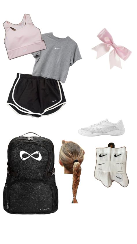 Cute Cheer Outfits For Practice, Cute Cheer Practice Outfits, What To Wear To Cheer Tryouts, Cheer Fits Practice, Cheer Practice Fits, Cheerleading Outfits For Practice, Cheer Outfits For Practice, Cheer Fits, Cheer Practice Outfits