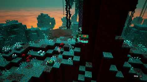 Minecraft Nether Background, Underwater Enchantment Room Minecraft, Overgrown Nether Portal, Minecraft Dark Oak Forest, Crimson Forest Minecraft, Warped Forest Minecraft, Apocalypse Armor, Creepy Woods, Minecraft Interior