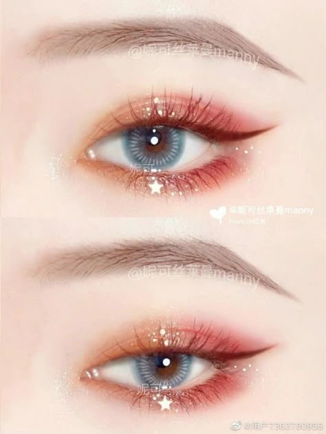 Maquillaje Korean Style, K Pop Makeup, Cute Eye Makeup, Doll Eye Makeup, Korean Eye Makeup, Douyin Makeup, Ulzzang Makeup, Eye Makeup Pictures, Ethereal Makeup