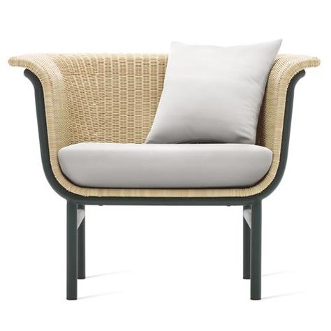 Vincent Sheppard Wicked Coastal Beige Wicker Light Grey Cushion Black Aluminum Frame Outdoor Lounge Chair Modern Outdoor Lounge Chair, Lounger Chair, Rattan Lounge Chair, Outdoor Lounge Chair, Loungers Chair, Lounge Chair Design, Sunbrella Cushions, Patio Spaces, Grey Cushions