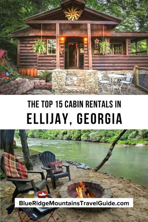 Ellijay Georgia, Georgia Cabins, Ellijay Ga, Blue Ridge Georgia, Georgia Vacation, Lakeside Cabin, Places To Rent, Georgia Travel, Mountains Travel