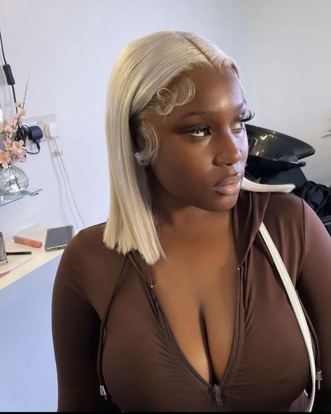 Blonde Bob Wig, Birthday Hairstyles, Quick Weave Hairstyles, Dope Hairstyles, Hair Ponytail Styles, Hair Laid, Business Hairstyles, Ponytail Styles, Blonde Bobs