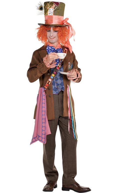 Mens Mad Hatter Costume, Storybook Costumes, Halloween Halloween Costumes, Peter Pan Costumes, Hatter Costume, Mad Hatter Costume, Mad Hatter Hat, Alice In Wonderland Costume, Mad Hatter Hats