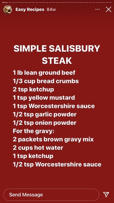 Simple Salsberry Steak Recipe, Easy Salisbury Steak Ground Beef, Easy Salsberry Steak Recipe, Salisbury Steak Recipe Easy Oven, Salisbury Steak Recipe Easy Stove Top, Hamburger Steak Recipes Easy, Salisbury Steak Recipe Easy, Casserole Recipes Beef, Simple Salisbury Steak