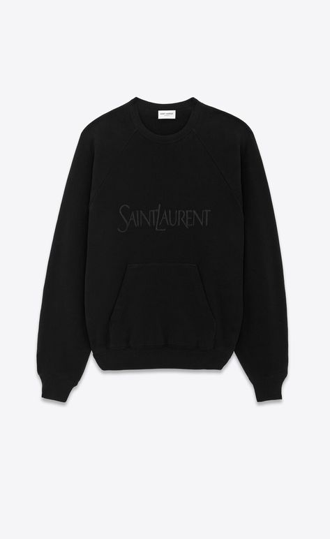 Ysl Clothes, Ysl Fashion, Saint Laurent Clothes, Saint Laurent Shirt, Raglan Sweatshirt, Mens Casual Dress Outfits, The Saint, Crop Sweatshirt, Pullover Sweatshirts