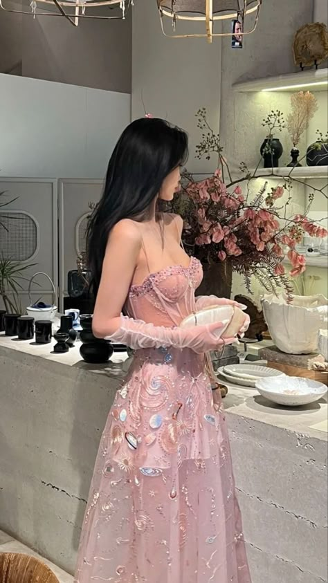 Euphoric Dresses, Floral Dress Elegant, Lace Prom Dresses, Lace Prom Dress, Looks Street Style, Prom Dresses Lace, Pink Lace, Special Occasion Dresses, Pretty Dresses