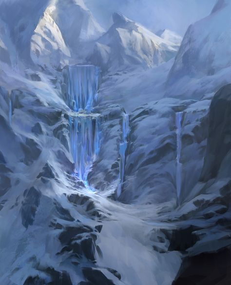 Fantasy Art Landscape, Icewind Dale, Classic Fantasy, Arctic Landscape, Short Movies, Fantasy City, Fantasy Castle, Riot Games, Fantasy Places