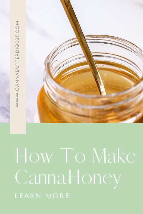 Infused Honey recipe Thc Infused Honey, Honey Infused Recipes, Canna Honey Recipe, Infused Edible Ideas, Easy Cannabutter Recipe, Cannasugar Recipes, Edible Recipes Cannaoil, Cannahoney Recipe, Thc Infused Drinks