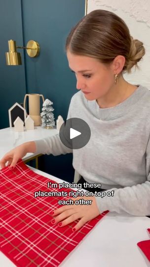 19K views · 845 reactions | Creating simple Holiday accent pillows out of Dollar Tree Placemats! 🎄♥️ Materials  - 2 Fabric Placemats (Dollar Tre | By TG jonh | Facebook Diy Christmas Placemats, Dollar Tree Placemats, Crafts 2024, Diy Placemats, Placemat Design, Diy Christmas Garland, 50k Views, Fabric Placemats, Christmas Crafting