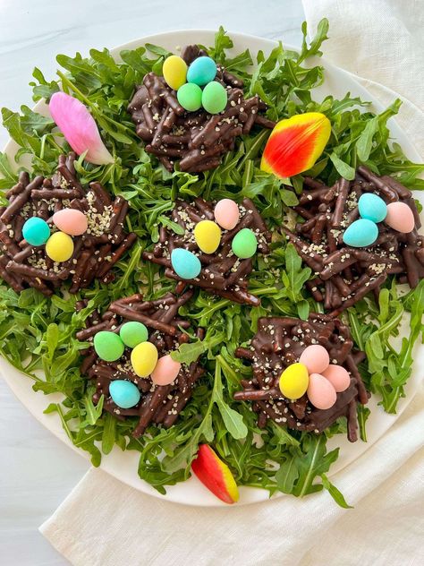 Chocolate Pretzel Nests Nonna Recipes, Easy Home Cooked Meals, The Modern Nonna, Modern Nonna, Spinach Tortellini Soup, Spinach Tortellini, Ricotta Ravioli, Gluten Free Pretzels, Birds Nests