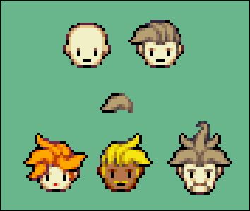 I made the top hairstyle first, and kept the piece to create new unique styles. Pixel Hair Tutorial, Pixel Hair, Pixel Art Hair Tutorial, Pixel Art Hairstyles, Top Down Character, Pixel Art Styles, How To Draw Pixel Art, Pixel Art Hair, Pixel Art Characters Top Down