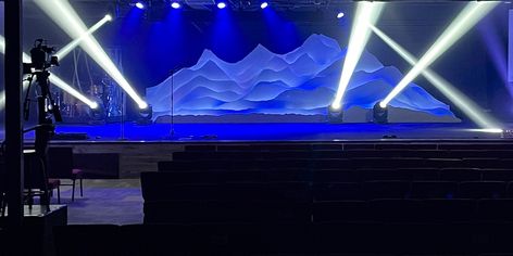 Foam Insulation Board, Church Stage Design Ideas, Stage Design Ideas, Event Tech, Lines Design, Insulation Board, Church Stage Design, Church Stage, Willow Creek