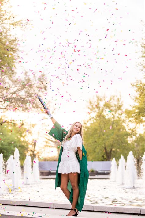 University Of South Florida Graduation Pictures, Usf Graduation Pictures, Usf Graduation, Grad 2023, College Grad Photos, College Graduation Pictures Poses, Grad Shoot, University Of Tampa, Grad Pictures