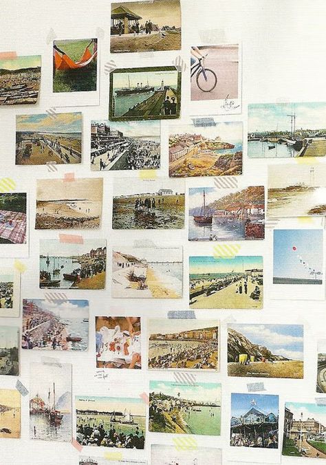 i've always wanted to make a wall display with my post card collection... Postcard Display, Qsl Cards, Postcard Wall, Cards Display, Design Darling, Postcard Collection, Post Cards, Displaying Collections, Art Display