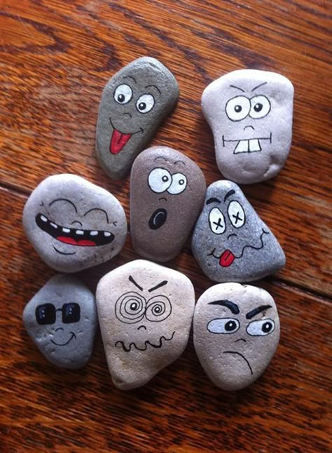 Pin On Rocks Silly Faces 312 Wall Designing, Art Pierre, Art Camp, Painted Rocks Diy, Rock Painting Ideas Easy, Rock Ideas, Paint Rock, Pet Rocks, Rock Painting Designs