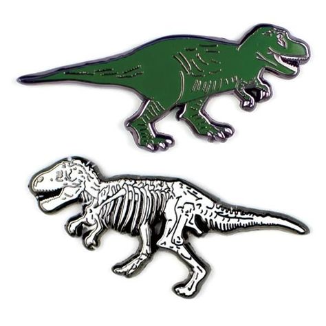 T. rex and T. rex fossil – can you dig it? Wear your heart on your sleeve and inspiration on your lapel! Our colorful die-cast Enamel Pins feature historical figures, cultural icons, and big ideas. They’re packaged in sets of two with rubber pin backs that really hold on. Each pair of Enamel Pins not only speaks to eac Cheyenne Aesthetic, T Rex Fossil, All Dinosaurs, Dinosaur Skeleton, Museum Store, Jewish History, Big Ideas, Enamel Lapel Pin, Story Inspiration