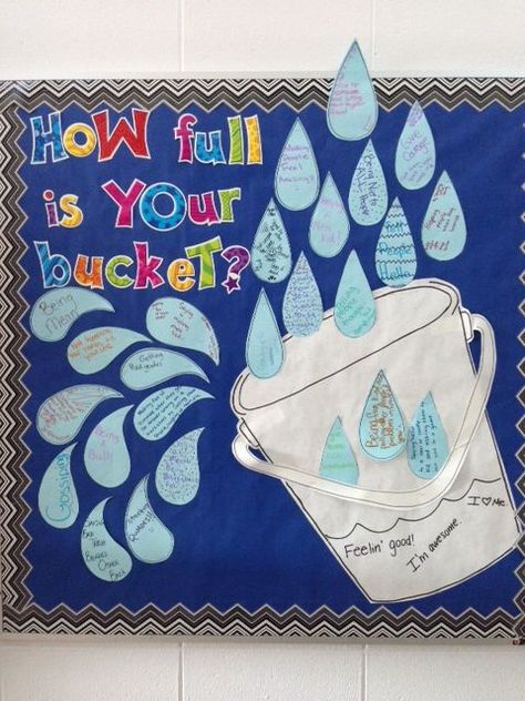 How Full Is Your Bucket? Are you filling peoples' buckets with uplifting actions and words, or taking from them? How Full Is Your Bucket Activities, Bucket Filler Bulletin Board, Bucket Filling Activities, Bucket Filling Classroom, Bucket Filler Activities, Bucket Fillers, Fill Your Bucket, Bucket Filler, Kindness Activities