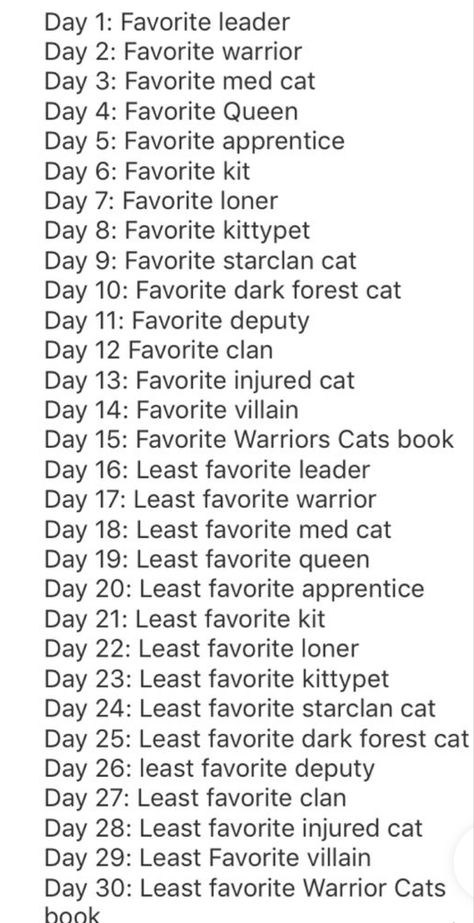 30 Day Warrior Cat Challenge, Warrior Cats 30 Day Challenge, Warrior Cats Drawing Challenge, Warrior Cats Crafts, How To Draw A Warrior Cat, How To Draw Warrior Cats, Warrior Cats Drawing Base, Warrior Cats Aesthetic, Warrior Cats Oc Base