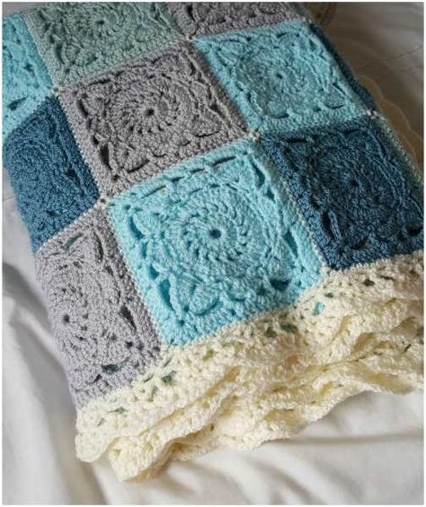 Willow Square Crochet Blanket – Free Tutorial and Diagram Pattern | | Your Crochet Willow Square Crochet, Crochet Blanket Edging Patterns, Crochet Baby Blanket Edging, Willow Square, Crochet Blanket Free, Crochet Braid Pattern, Square Crochet Blanket, Granny Square Häkelanleitung, Knit Baby Blanket Pattern Free