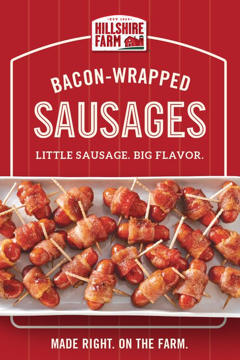 How do you make your appetizers the star of the party? Make them with Hillshire Farm® Lit’l Smokies® Cocktail Sausages. Lit'l Smokies Recipes, Bacon Wrapped Sausages, Air Fryer Dinner, Smoked Sausage Recipes, Cocktail Sausages, Food Appetizers, Air Fryer Dinner Recipes, Interesting Food, Party Food Appetizers